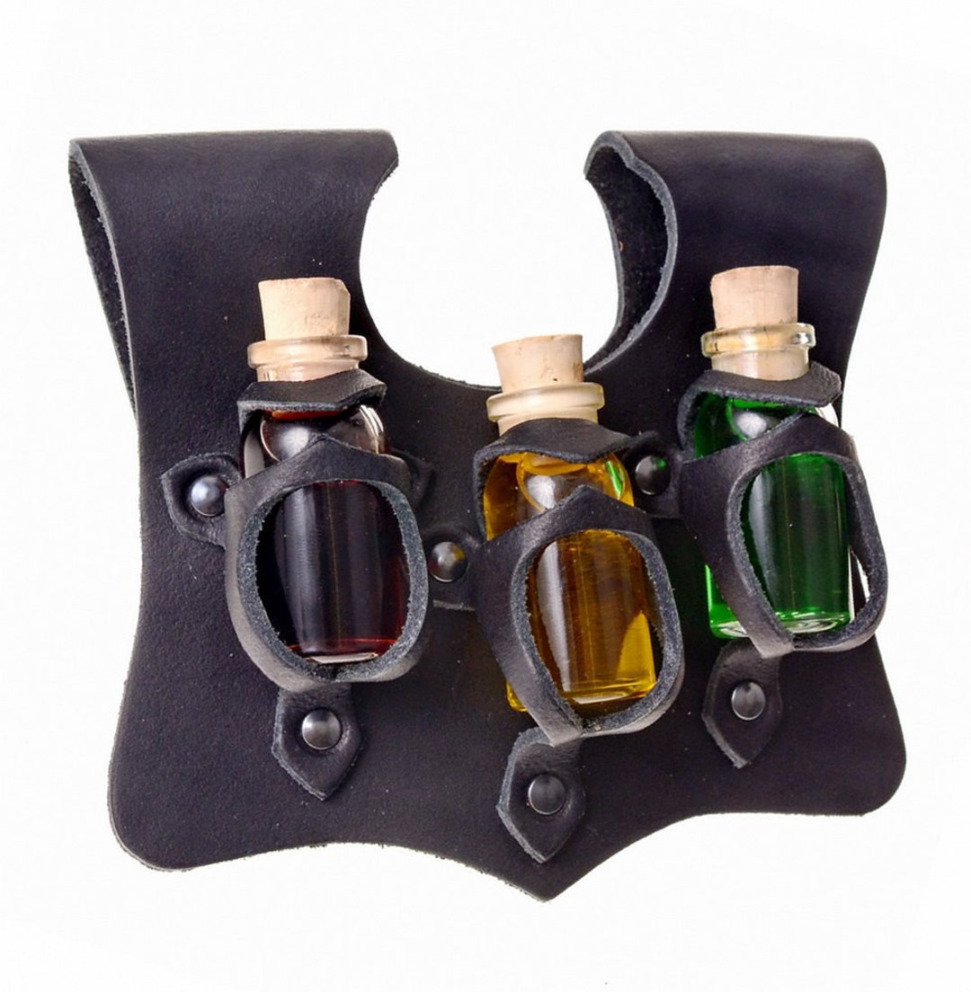 Potion Bottle Holder With 3 Vials 01 TRAHALT/ H4 B2 Etsy