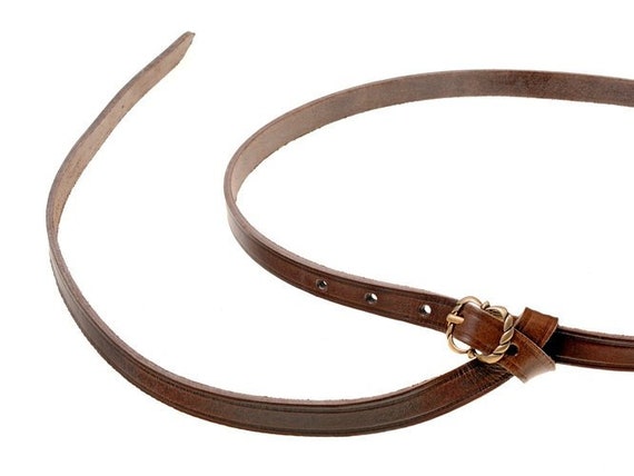 1.5 cm 10 MA-15 Warw Medieval Belt with Bronze Buckle