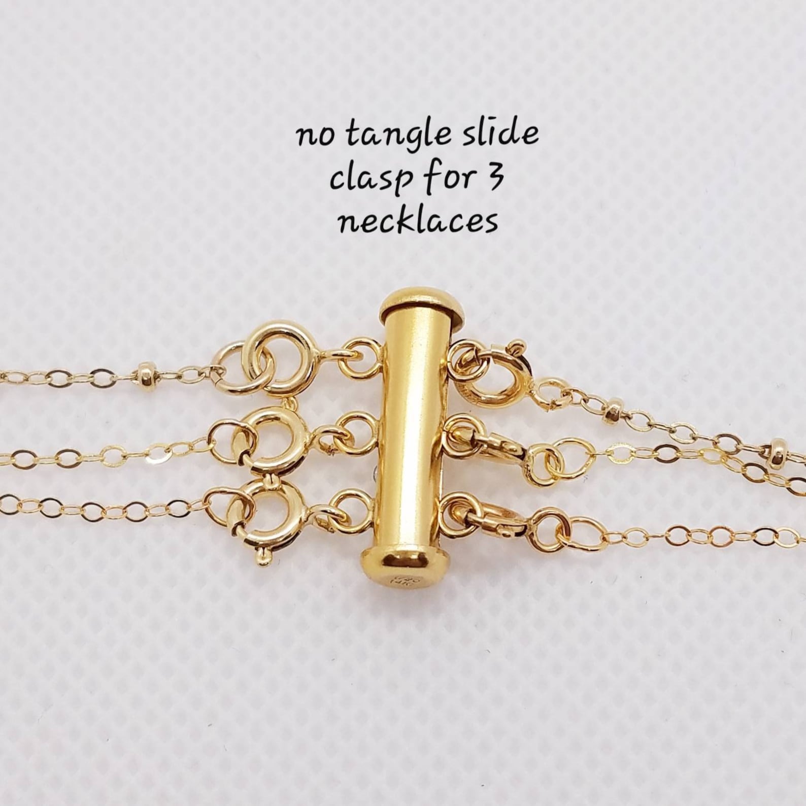 Layered Necklace Detangler 14k Gold Filled Keep Necklaces Etsy