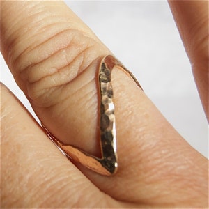 thumb ring - ring - V ring - chevron ring - thumb - Silver v ring - mid knuckle - silver thumb ring - gold thumb ring - thumb ring gold