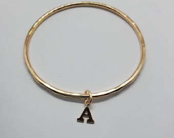 Crawler bangle bracelet- Baby Bracelet-Gold Baby Bangle Bracelet - 1st baby birthday present - stack them for baby girl - newborn gift