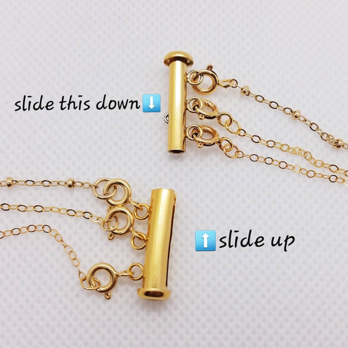 Layered necklace detangler 14k gold filled Keep necklaces Etsy