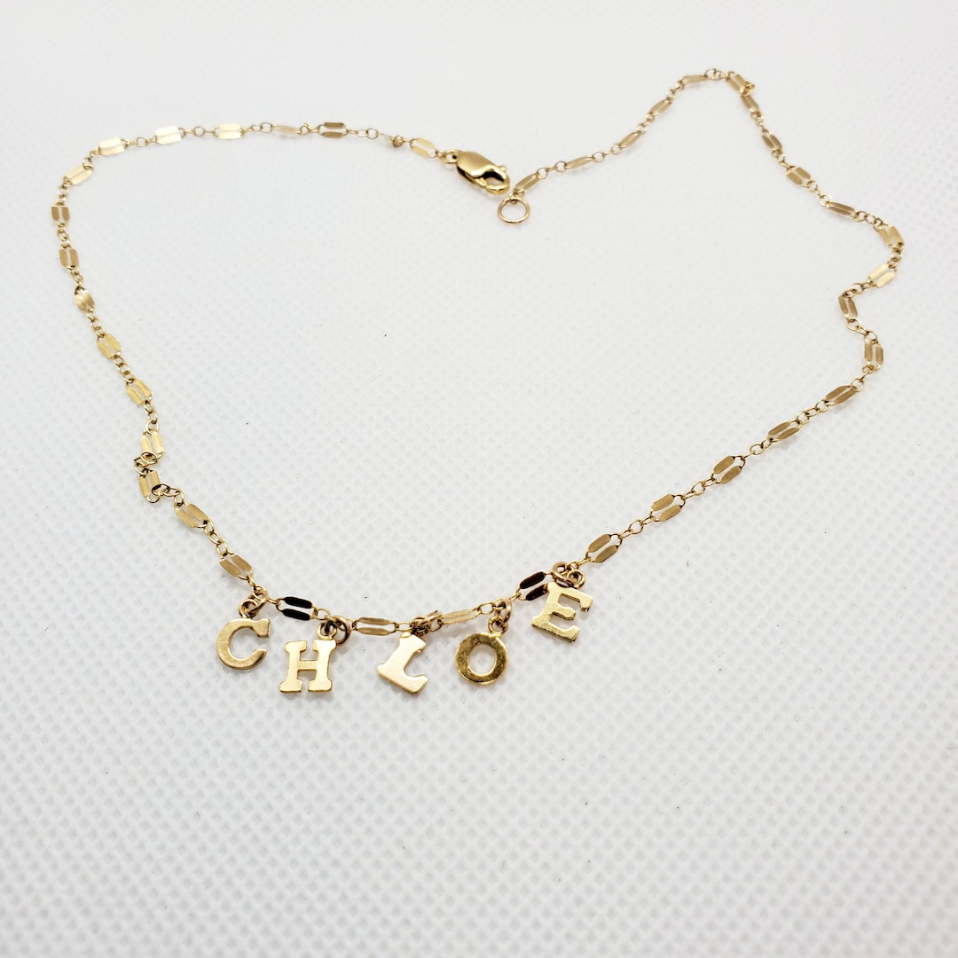 Darling Little Girl Choker Necklace Made From 14k Gold Filled Etsy