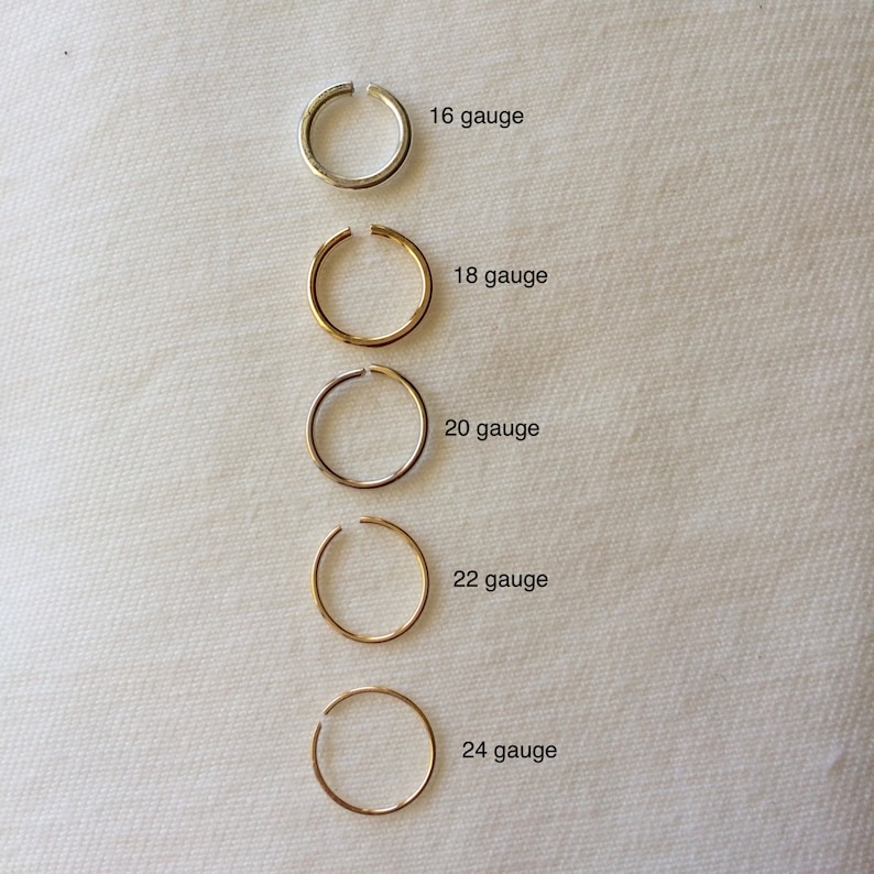 Minimalist Mini Cartilageendlesscatchlesstragushelixhex Ear Hugger Helix Piercing Hoops 14K solid Gold 22 gauge Cartilage Hoop