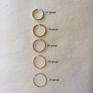 Small Sterling Silver Helix Hoops – 20 Gauge | Tiny Endless Hoop Earrings | Cartilage, Nose, Lip, Lobe Piercings | 5mm, 8mm, 10mm