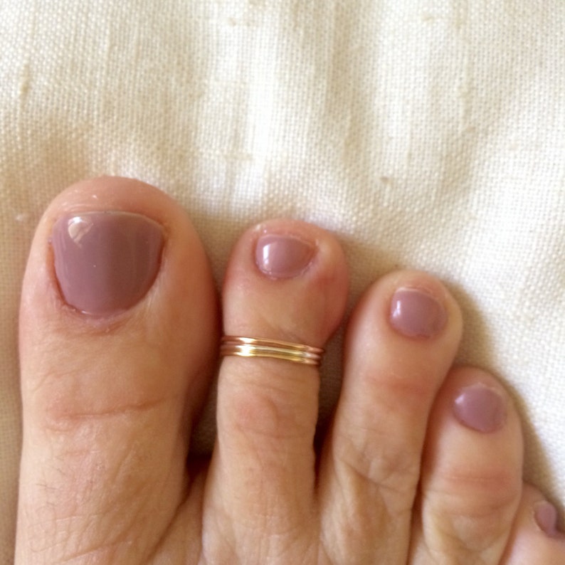 Adjustable Toe Rings Open Toe Ring Toe Ring Rose Gold fill Sterling Silver Toe Ring Stacking Toe Rings- Rings For Toes