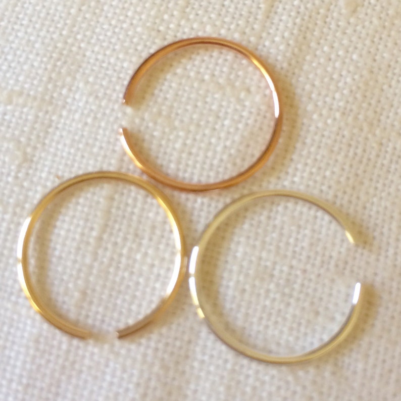 Adjustable Toe Rings Open Toe Ring Toe Ring Rose Gold fill Sterling Silver Toe Ring Stacking Toe Rings- Rings For Toes