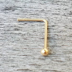 TinyNoseStud - 14k gold filled ball nose stud,  24 gauge nose stud - nose stud - barely there stud - dot nose stud - nose studs