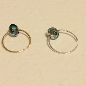 Kraakbeenoorbellen in sterlingzilver, kraal-helix, kraakbeen/eindeloos/catchless/tragus/helix/hex, helix piercing hoepels, oor knuffelen
