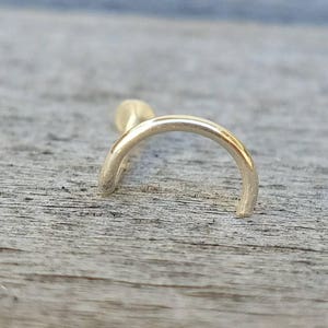 Tiny 14k yellow gold filled flat disk nose stud - Screw in Nose Stud - 20 gauge Nostril stud - 2mm Flat Disk - Nose Stud - Nose Jewelry