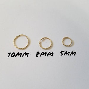 Sparkle Cartilage Piercing Jewelry - Gold Filled Tragus Piercing Hoops - 20g snug piercing - handmade to your size w/14k gf Diamond cut wire