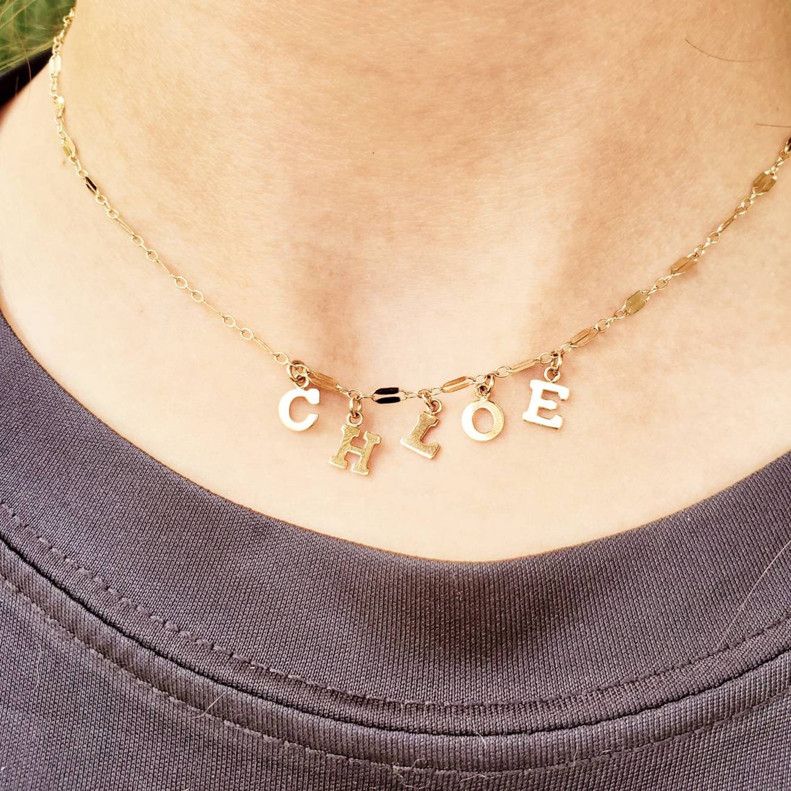 Darling Little Girl Choker Necklace Made From 14k Gold Filled Etsy