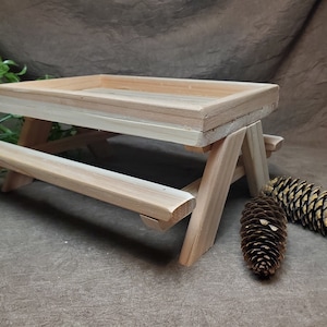 Chicknic Table Large size Chicken Table Squirrel picnic table Chick-nic Feeder Yard Decoration