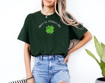 Happy St. Patrick's Day Clover Tee | Shamrock St. Pats Shirt