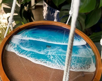 Ocean Waves Plant Hanger