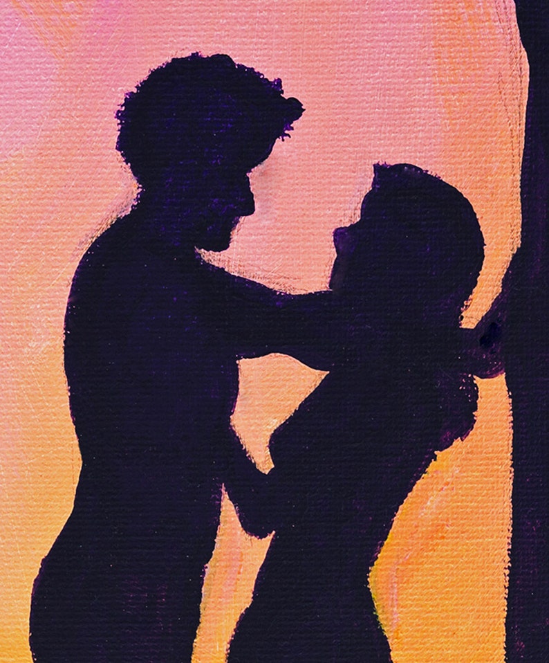 Birthday gift awesome gifts pretty teal makeup friends squared fun friend idea teacher Cute romantic love couple silhouette Valentine heart pink | Etsy