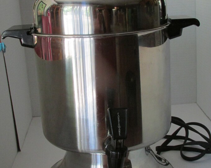 FARBERWARE COFFEE/PERCOLATOR Electric Buffet Urn Stainless 1022 Cup