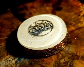 Lotus White Orgone Pendant - Represents Pure Soul