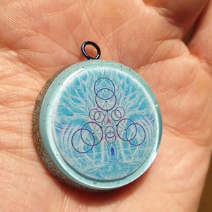 PLEIADIAN Geometry of Light Orgone Pendant image 6