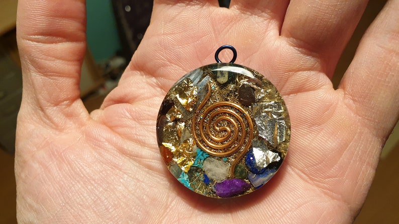 PLEIADIAN Geometry of Light Orgone Pendant image 3