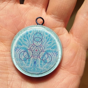 PLEIADIAN Geometry of Light Orgone Pendant image 1