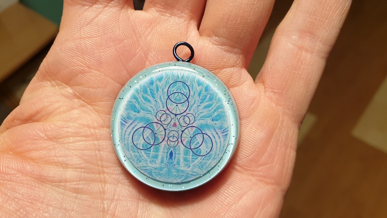 PLEIADIAN Geometry of Light Orgone Pendant image 1