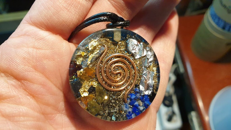 PLEIADIAN Geometry of Light Orgone Pendant image 5