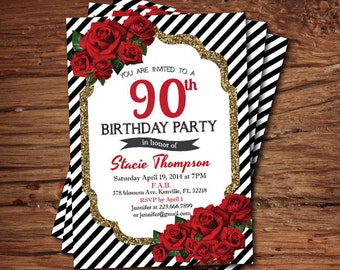 valentine bridal shower invitation red and gold glitter heart etsy