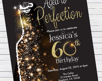 aged to perfection invitation etsy