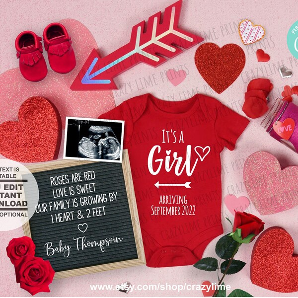 Roses Are Red Pregnancy Announcement Etsy