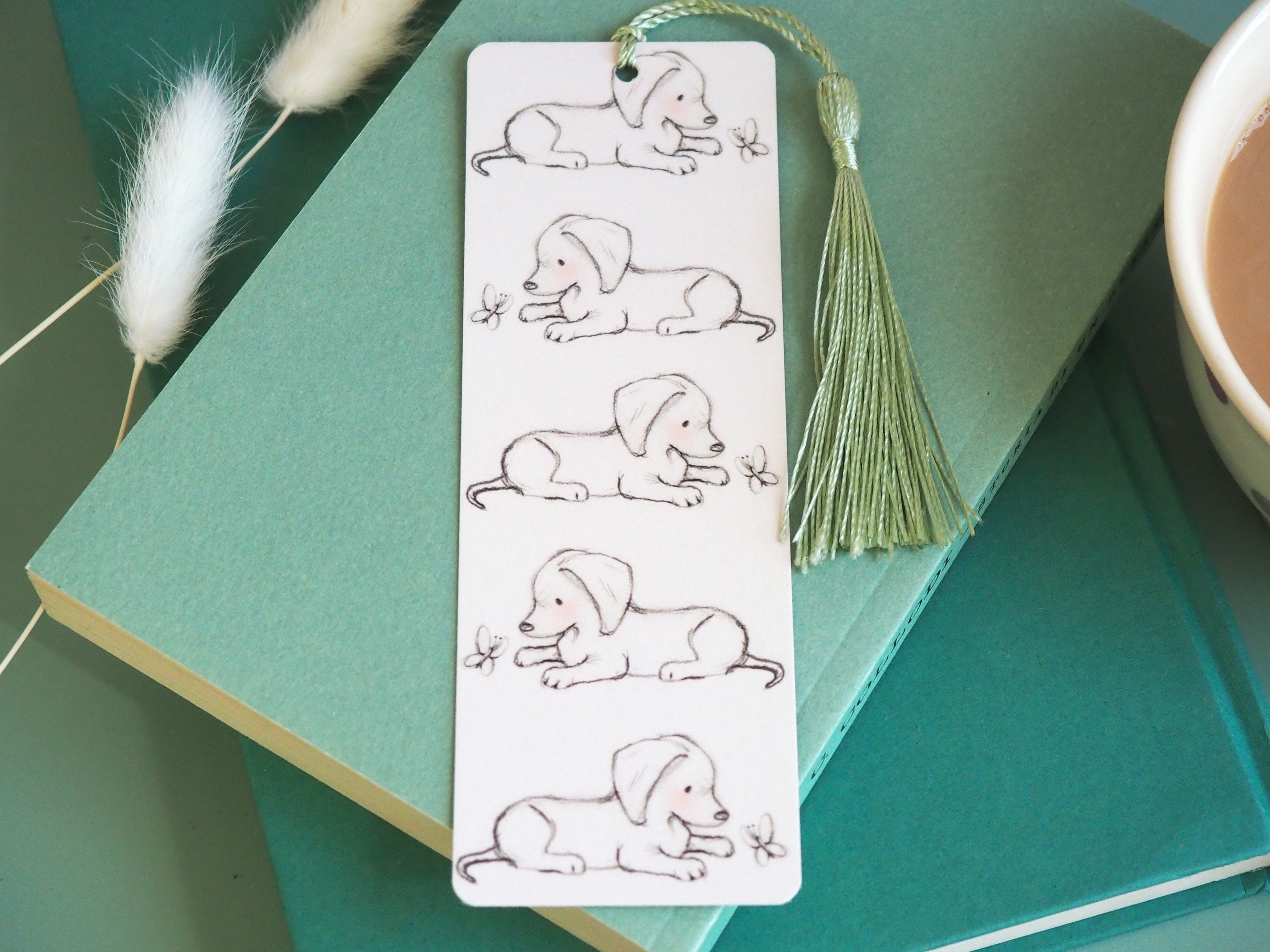 Dachshund Puppy Bookmark Cute Dog Bookmark Uk Cute Puppy Etsy UK