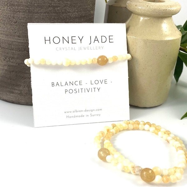 Honey Jade Bracelet - Crystal Anklet - Crystal Bracelet - Natural Crystal - Diffuser Bracelet - Lava Bracelet - Dainty Bracelet - Citrine