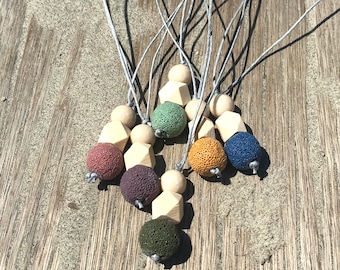 Car Oil Diffuser - Car Air Freshener - Aromatherapy Oil Diffuser - Lava Diffuser - Natural Car Freshener - Just Add Oil - No Chemicals