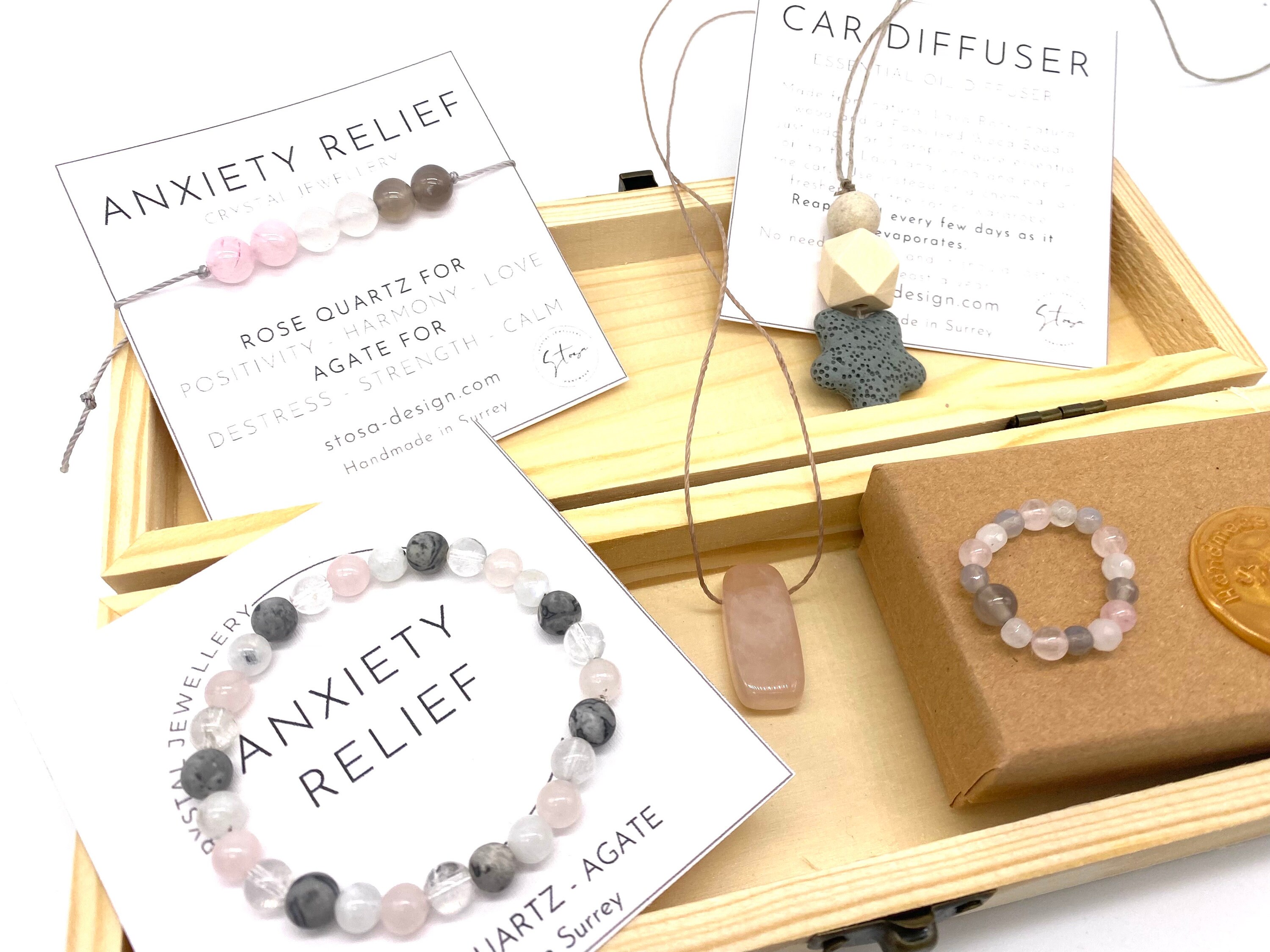 Anxiety Relief Gift Anxiety Help Bracelet Crystal Birthday Gift