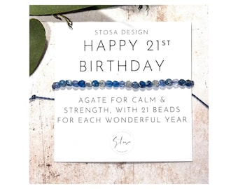 Kristallen armband 21e verjaardag: cadeau met kralen