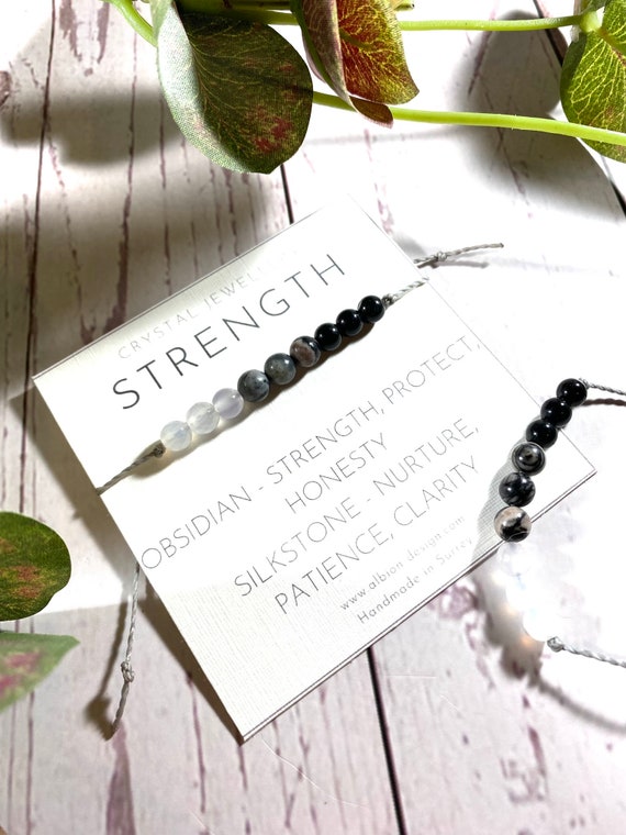Strength crystal bracelet deals