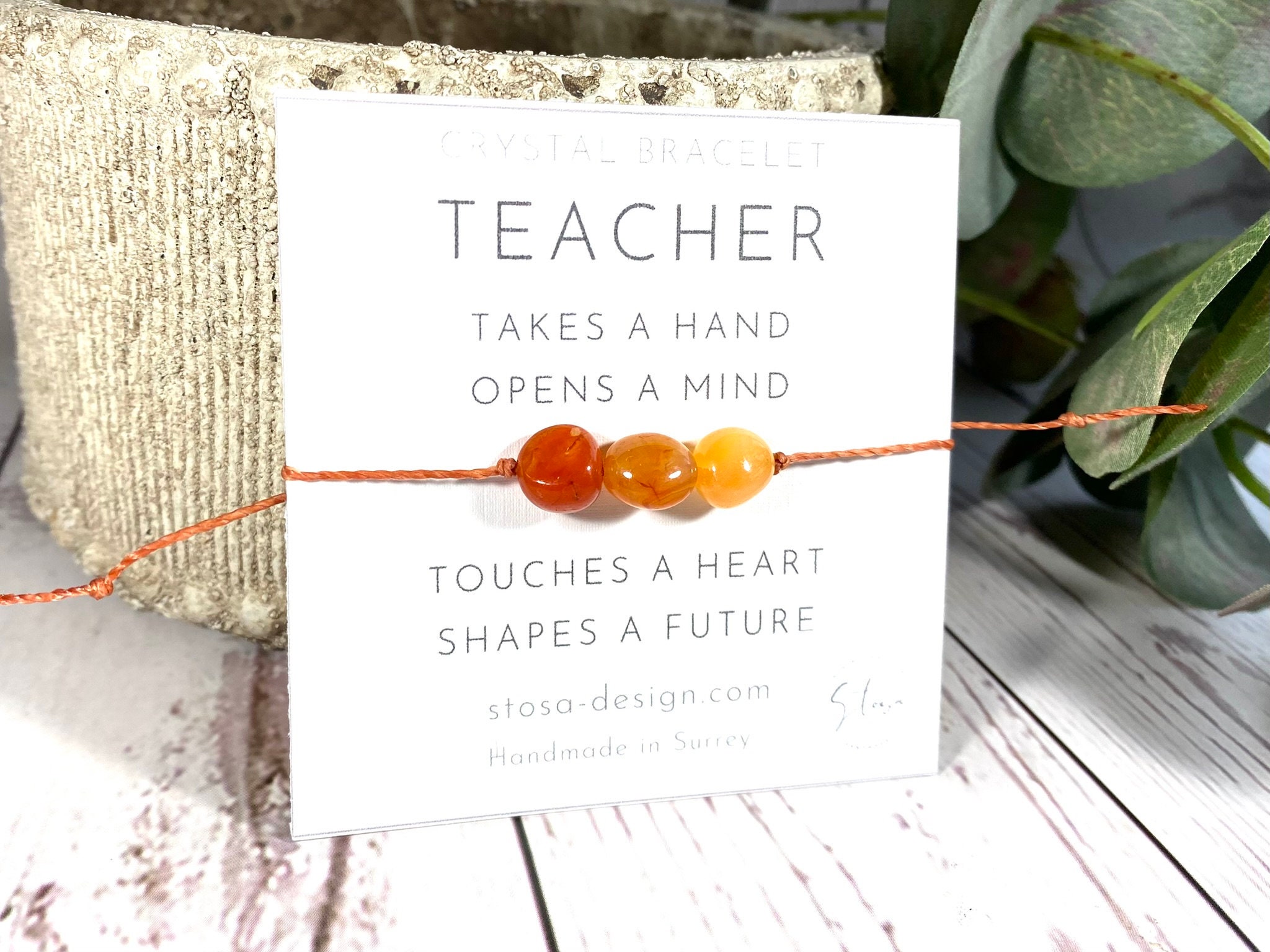 Teacher Appreciation Bracelets Solf Clay Love Teach Inspire Letter Beaded |  eBay