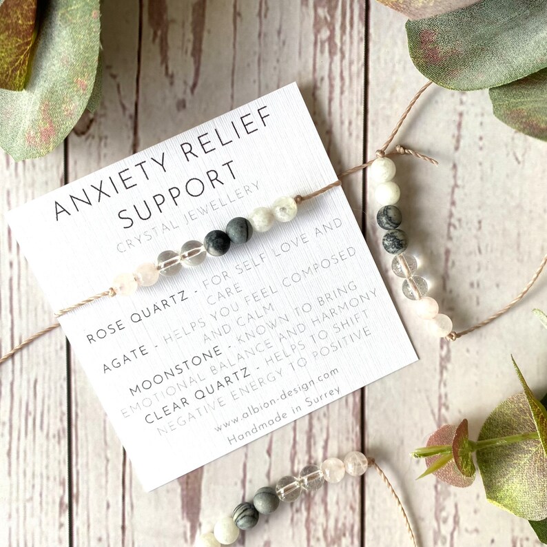 Anxiety Relief Support Bracelet Crystal Bracelet for Anxiety Etsy UK