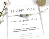 Thank You Gift - Thank You Bracelet - Crystal Bracelet- Healing Crystal - Crystal Anklet - Thank You Gifts - Oil Diffuser - Diffuser