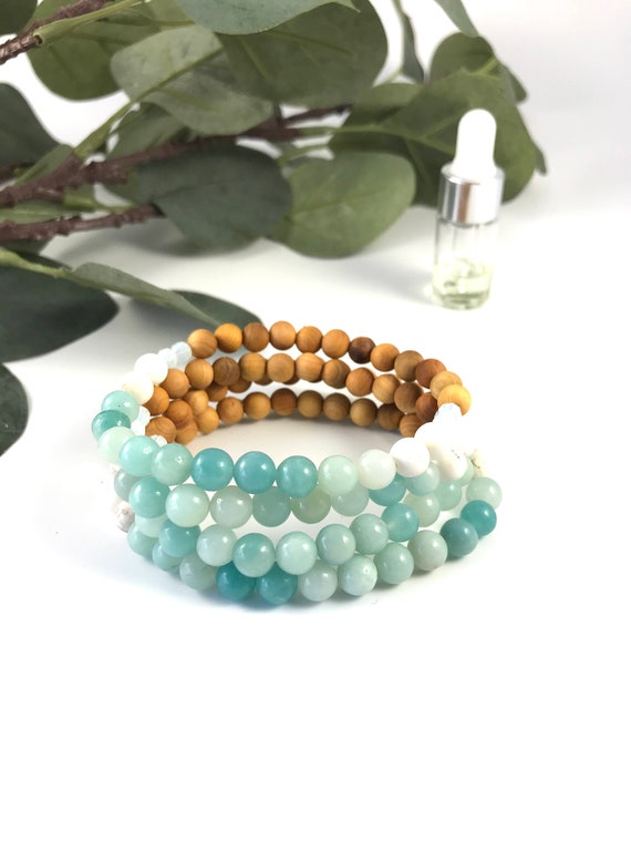 Blue Opal, Aquamarine & Howlite Bracelet | Calm Haven – Wished For Crystals  & Jewellery