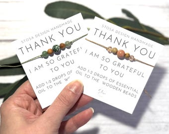 Thank You Gemstone Bracelet: Friendship Gift with Crystal Properties
