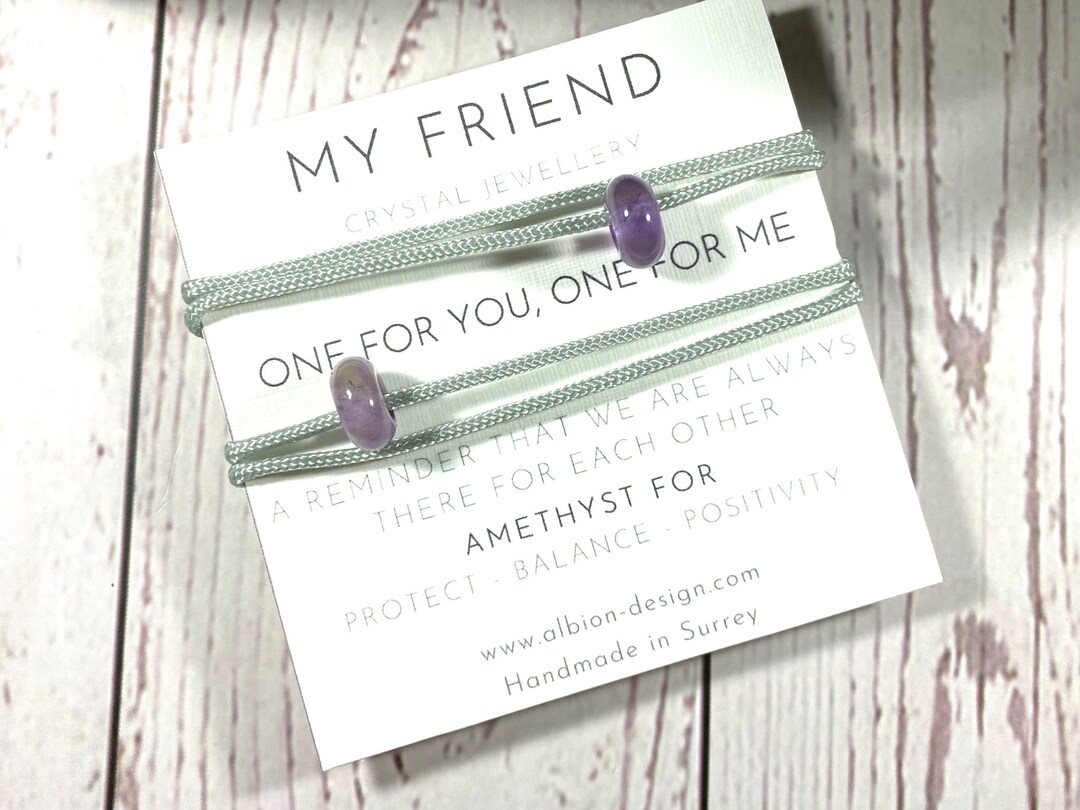 Friendship Crystal Bracelet Set of 2 Friendship Bracelets Crystal