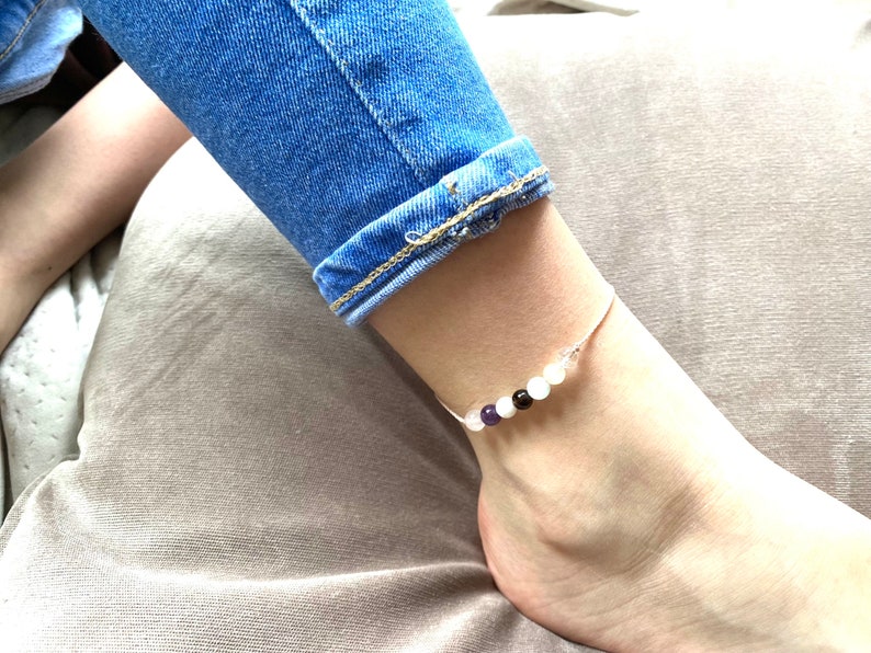 7 Chakra Anklet   Crystal Anklet  Friendship Anklet  image 6