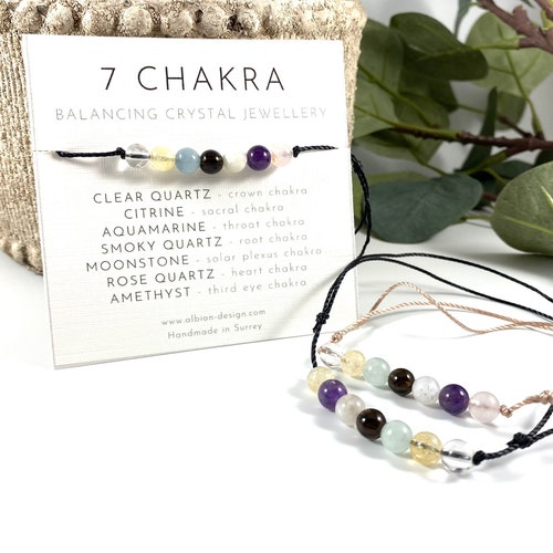 7 Chakra Anklet -  Crystal Anklet - Friendship Anklet - Healing Crystal Anklet - Destress Jewellery - Boho Anklet - Healing Jewellery