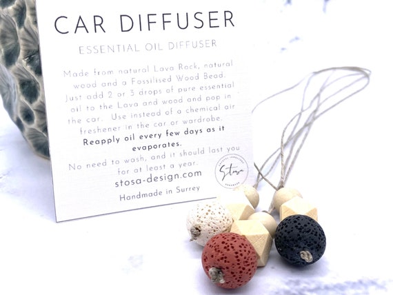 Auto Aromatherapie Diffusor 3er Set Öl Diffusor Ätherisches Öl Auto Diffusor  Duftender Auto Diffusor für Öle Lavastein Diffusor - .de