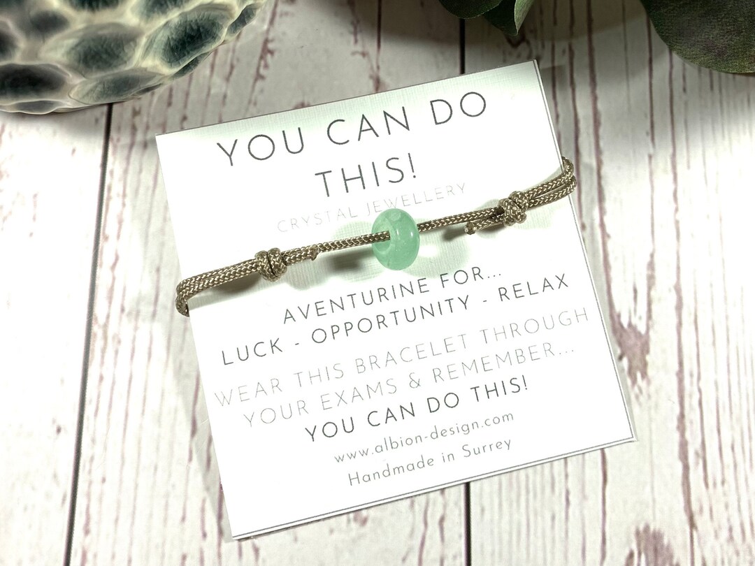 Exam Good Luck Crystal Bracelet Good Luck Bracelet Exam Good Luck Gift