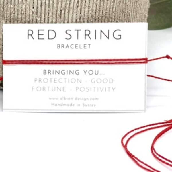 Red String Bracelet - Protection Bracelet- Dainty Crystal Bracelet - Crystal Anklet - Friendship Crystal Bracelet - Wish Bracelet - Kabbalah