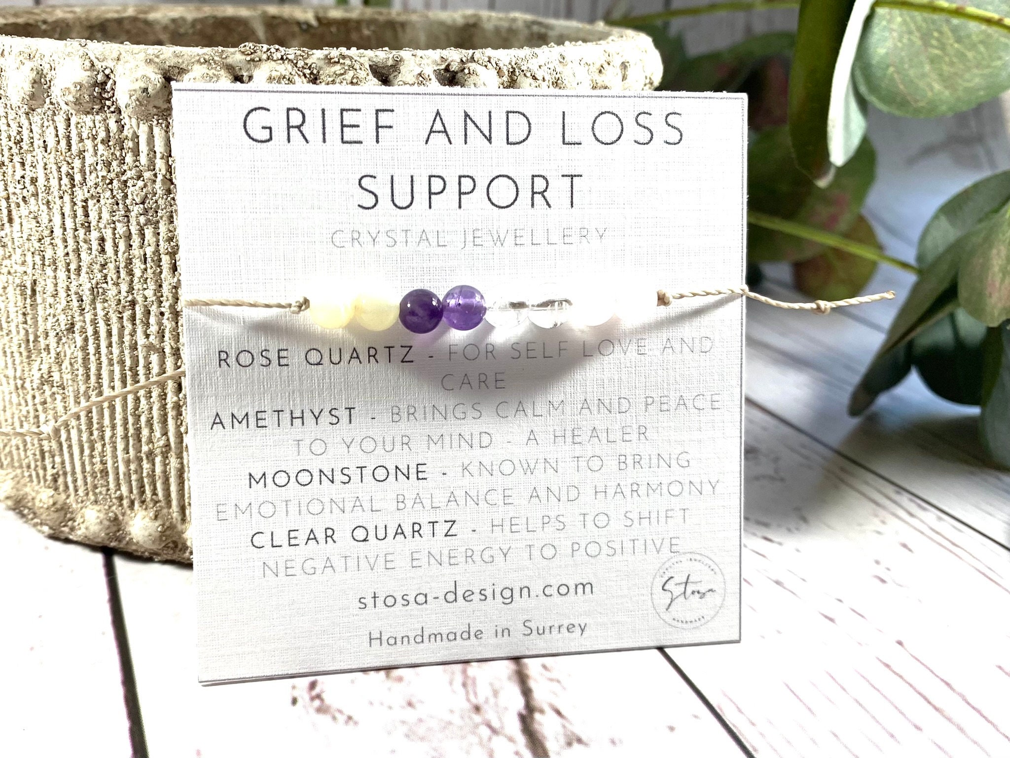 Grief crystal bracelet deals
