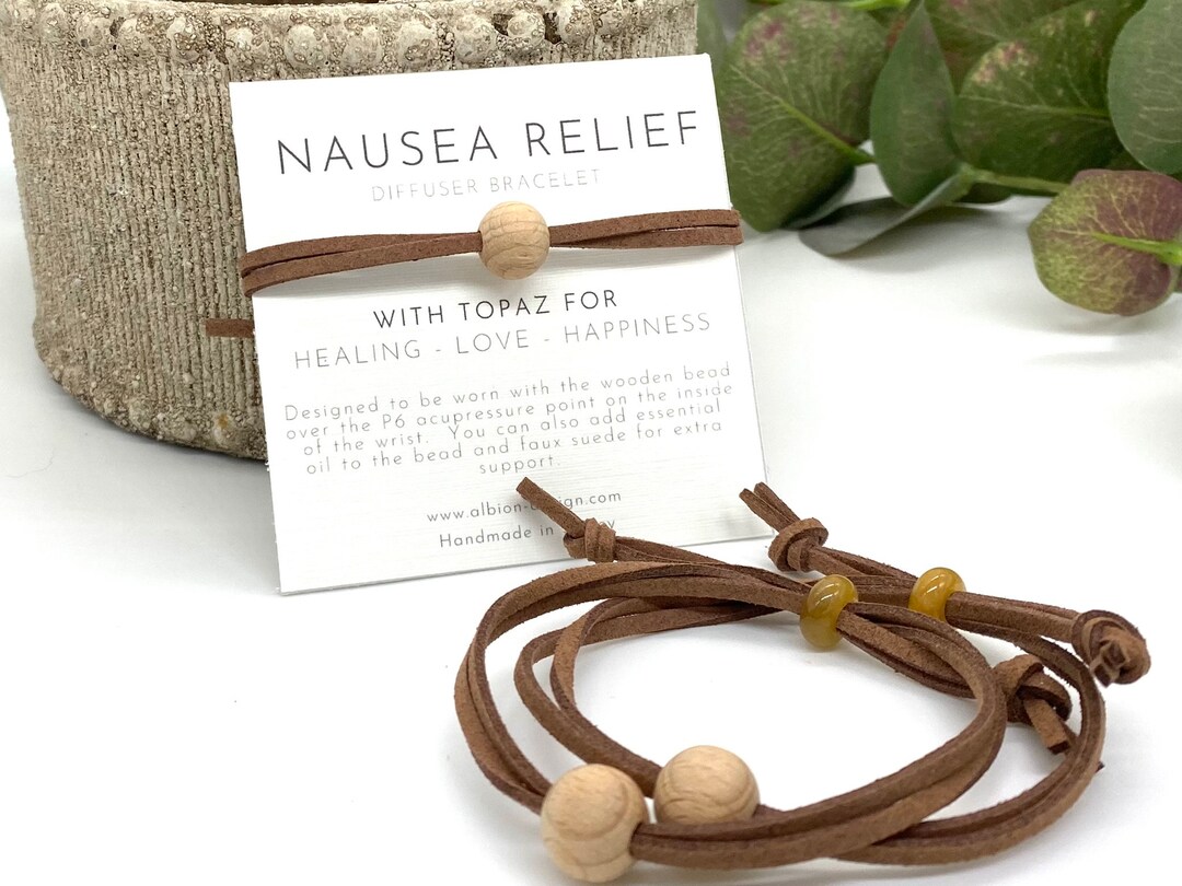 Nausea Bracelet Anti Sickness Bracelets Set of 2 Nausea Relief Morning