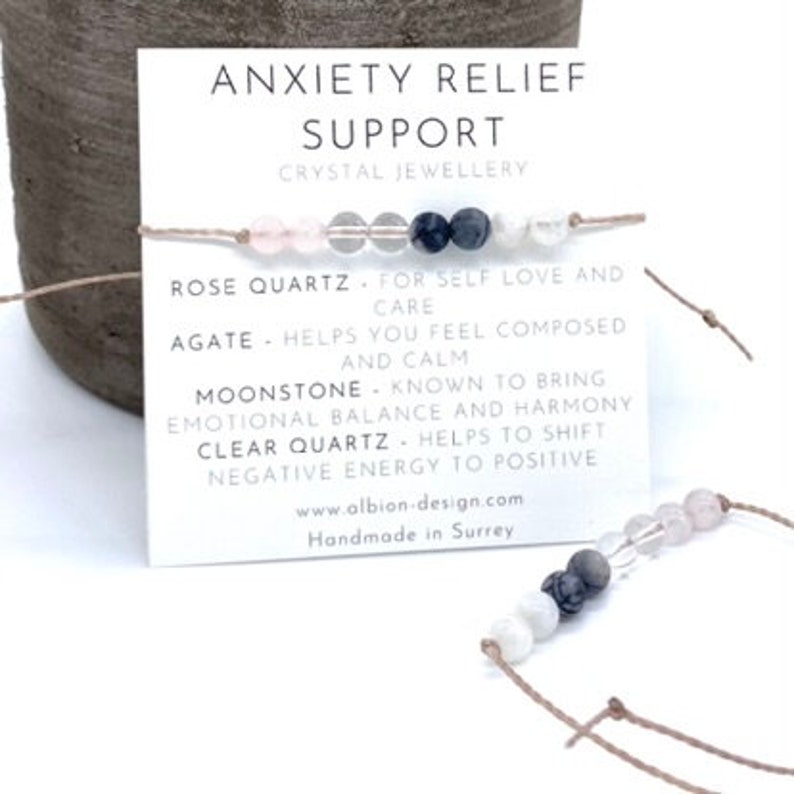 Anxiety Relief Support Bracelet Crystal Bracelet for Anxiety Etsy UK